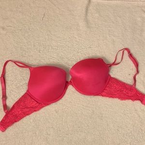 Hot pink aerie bra push up 34D